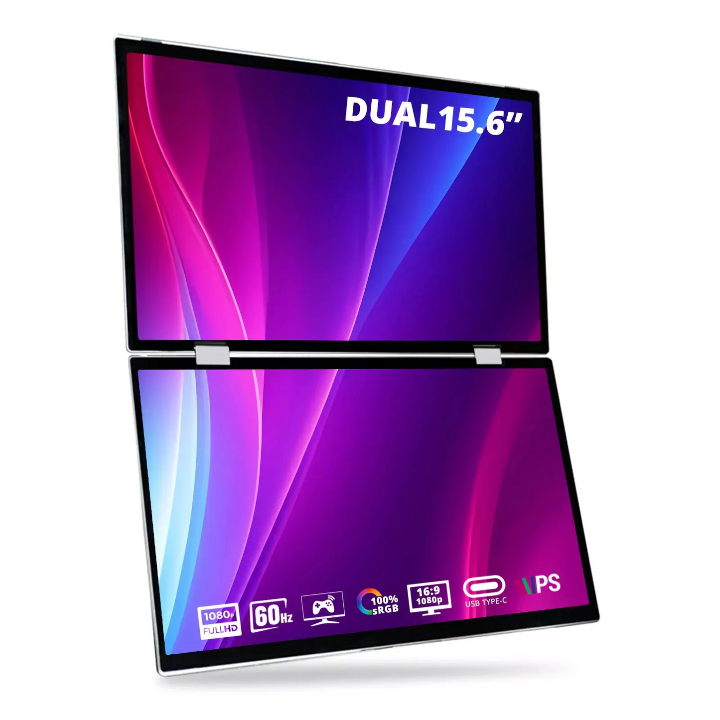 D15 Portable Dual View Monitor Extender 15.6"